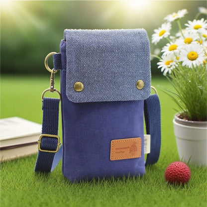 Simple Canvas Crossbody Phone Bag