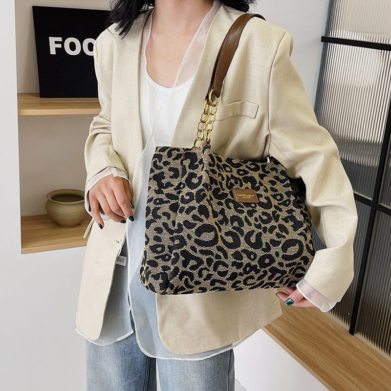 Simple Canvas Shoulder Tote Bag