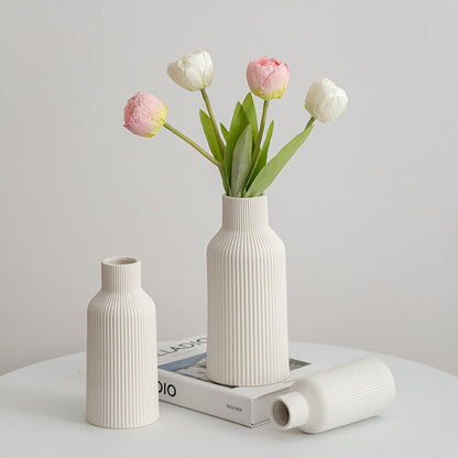 Simple Ceramic Vase Set for Home Decor