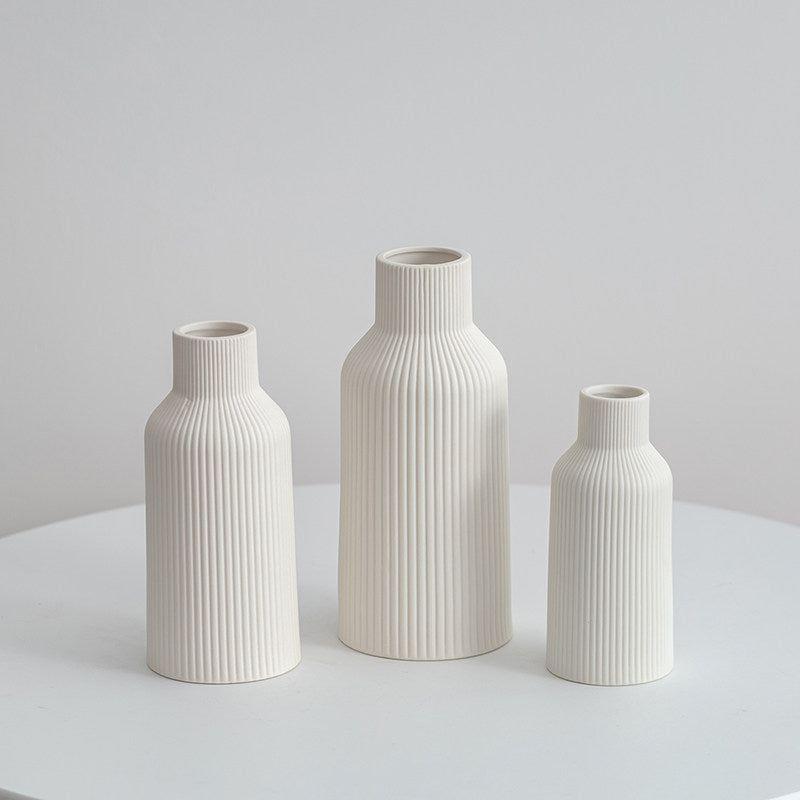Simple Ceramic Vase Set for Home Decor