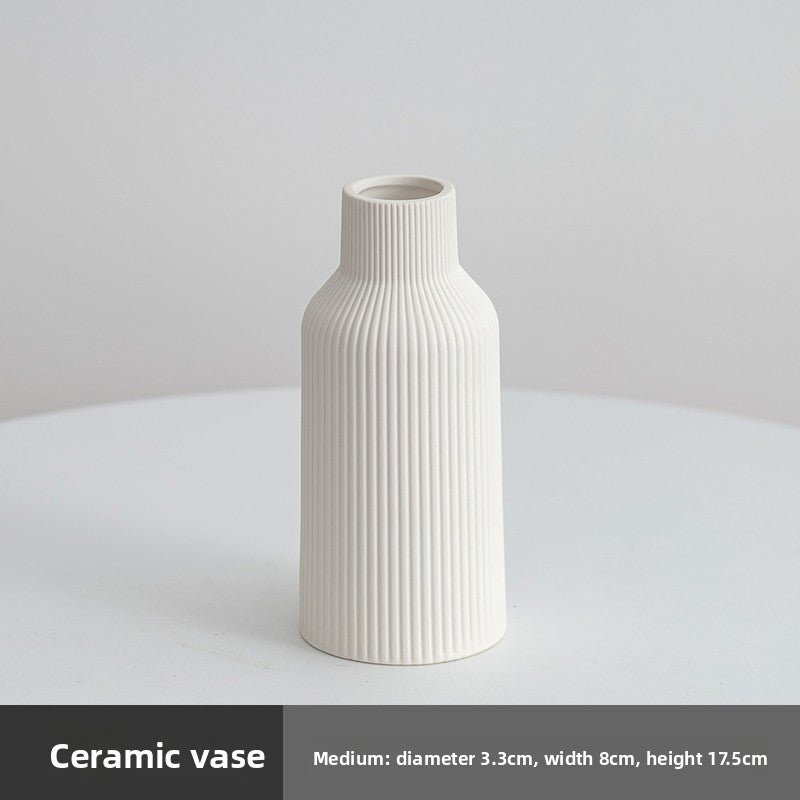 Simple Ceramic Vase Set for Home Decor
