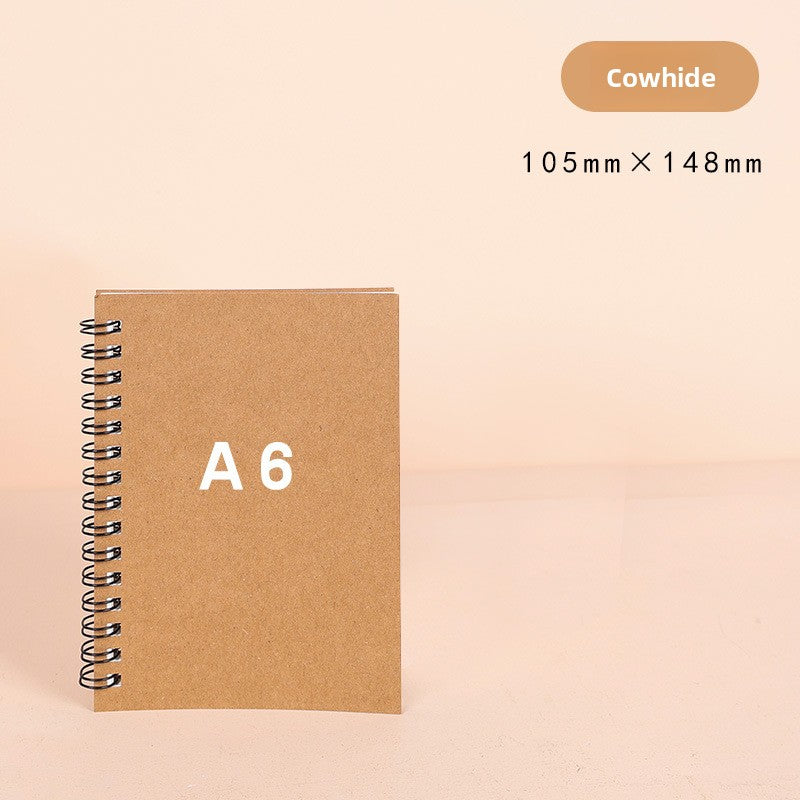 Simple coil notebook
