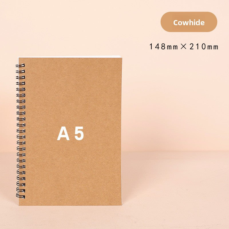 Simple coil notebook
