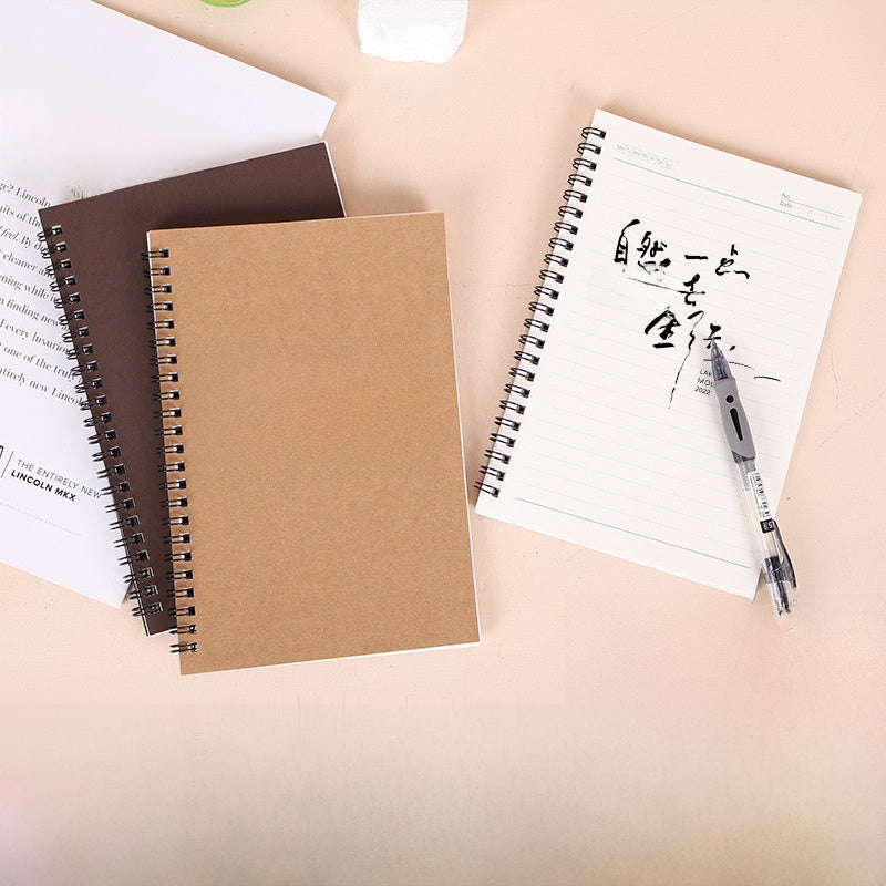 Simple coil notebook