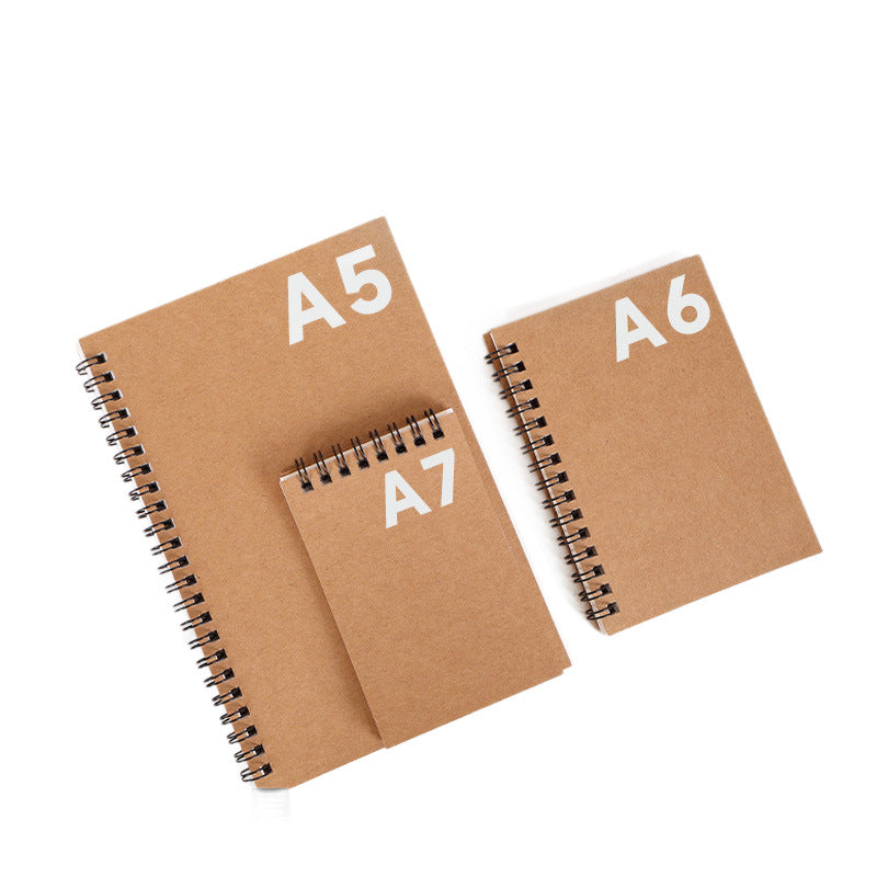 Simple coil notebook