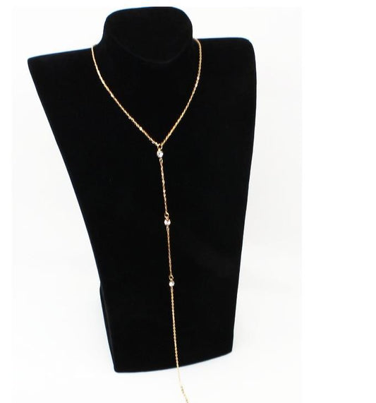 Simple Diamond Body Chain Necklace