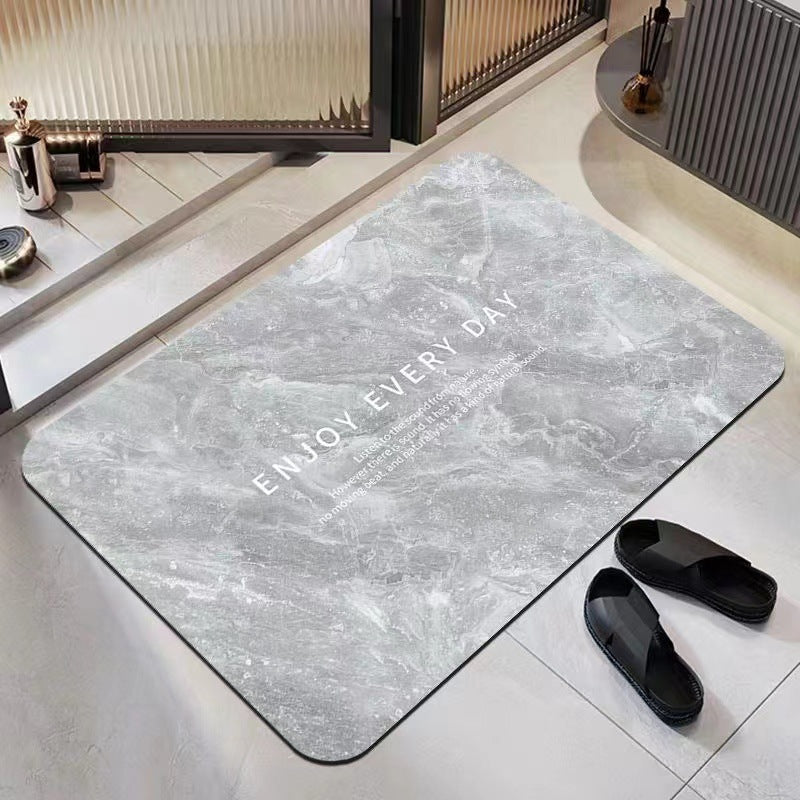 Simple diatom mud floor mat