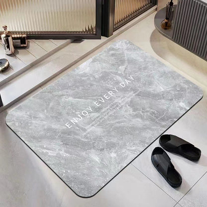 Simple diatom mud floor mat