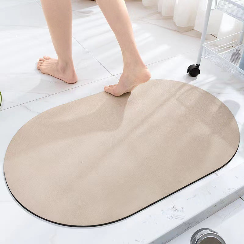 Simple diatom mud floor mat