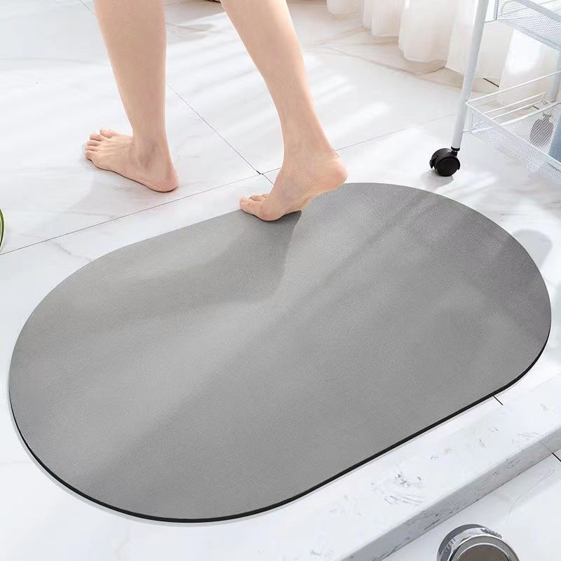 Simple diatom mud floor mat