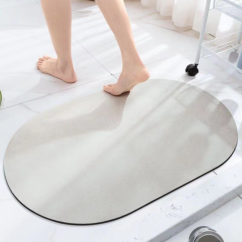 Simple diatom mud floor mat