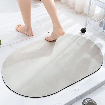 Simple diatom mud floor mat