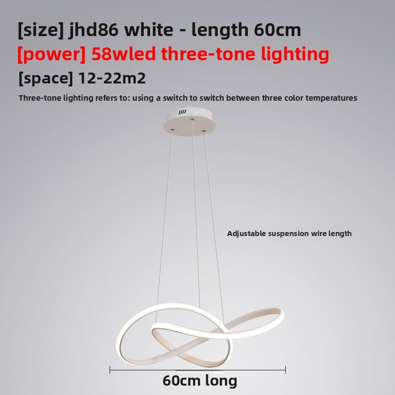 Simple dining table chandelier