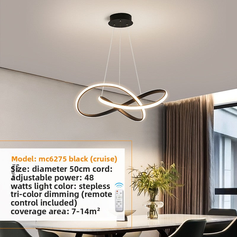 Simple dining table chandelier