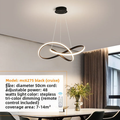 Simple dining table chandelier