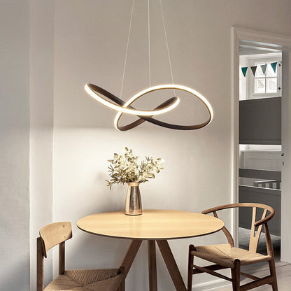 Simple dining table chandelier