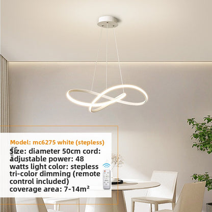 Simple dining table chandelier
