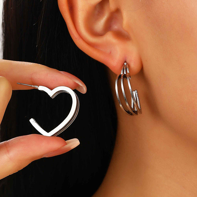 Simple Ear Stud Earrings