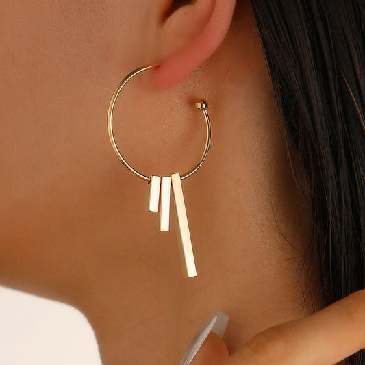 Simple Ear Stud Earrings
