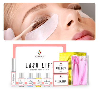 Simple eyelash perming tool set