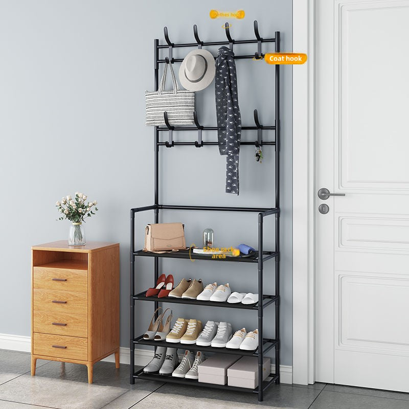Simple floor-standing multi-functional clothes hanger
