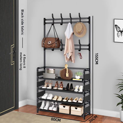 Simple floor-standing multi-functional clothes hanger