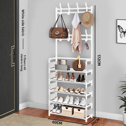 Simple floor-standing multi-functional clothes hanger