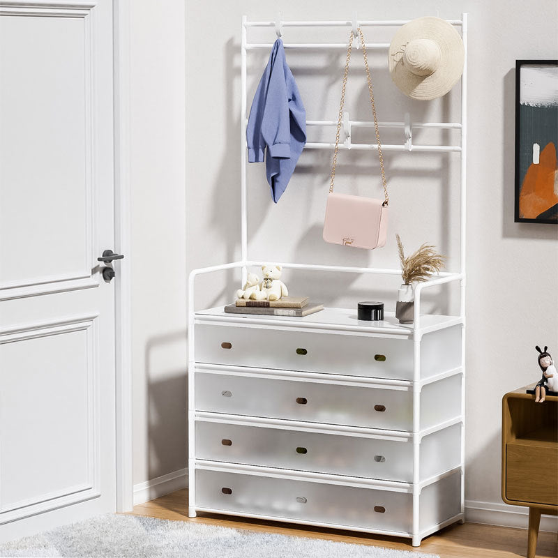 Simple floor-standing multi-functional clothes hanger
