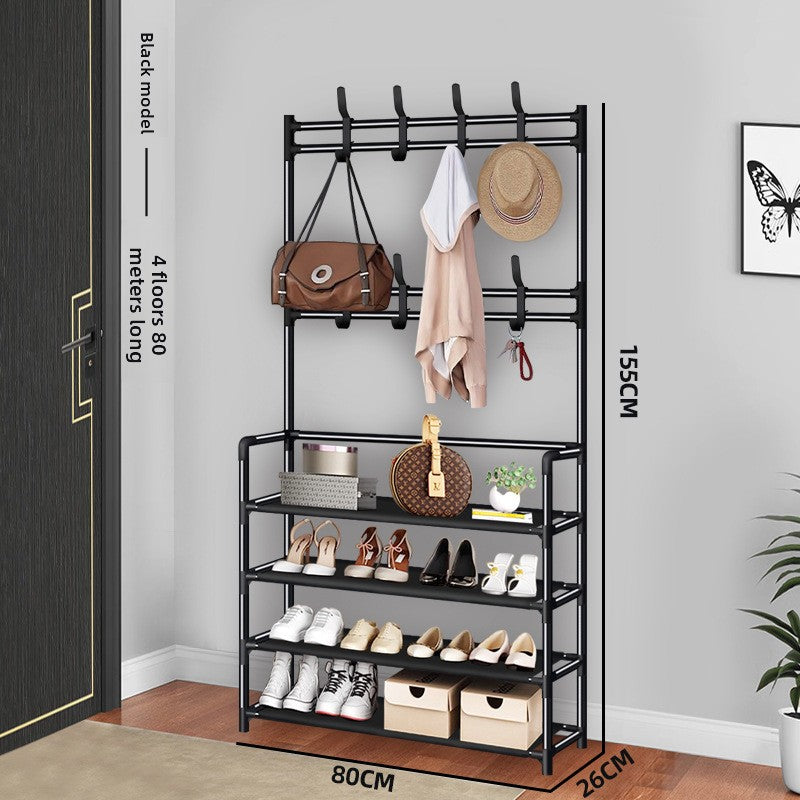 Simple floor-standing multi-functional clothes hanger