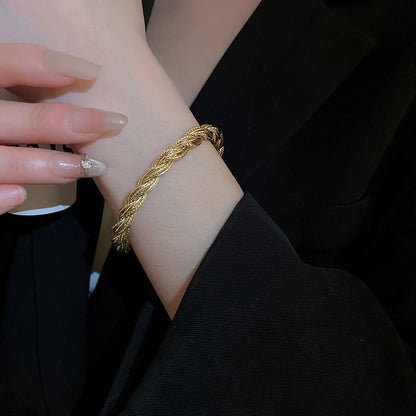 Simple Geometric Metal Bracelet