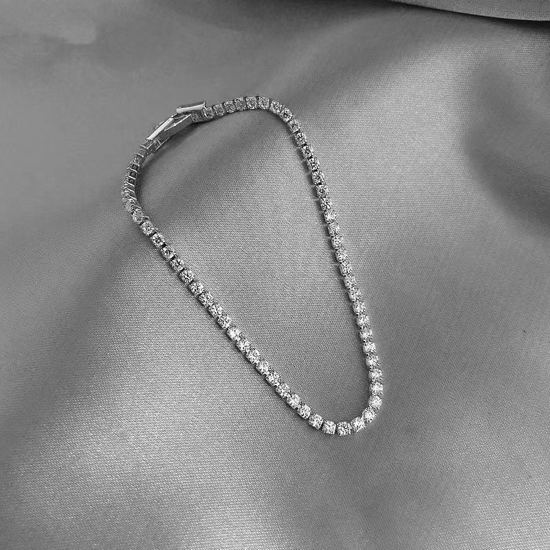 Simple Geometric Zircon Bracelet for Women