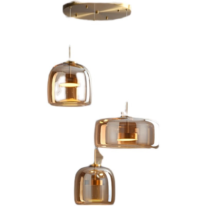 Simple glass pendant lamp