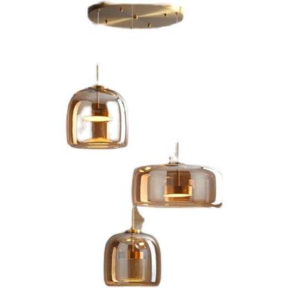 Simple glass pendant lamp
