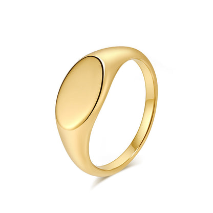 Simple High-Grade Photosensitive Titanium Steel Ring