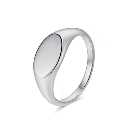 Simple High-Grade Photosensitive Titanium Steel Ring