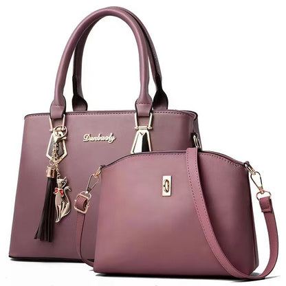 Simple Large Capacity PU Messenger Bag