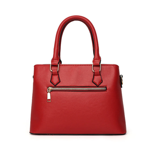 Simple Large Capacity PU Messenger Bag