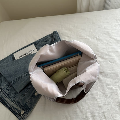 Simple Large-Capacity Retro Handheld Tote Bag