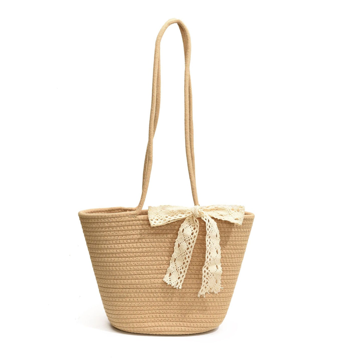 Simple Large-Capacity Woven Tote Bag Vacation Bag