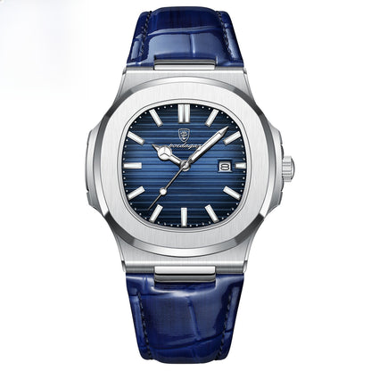 Simple leather belt business Watch