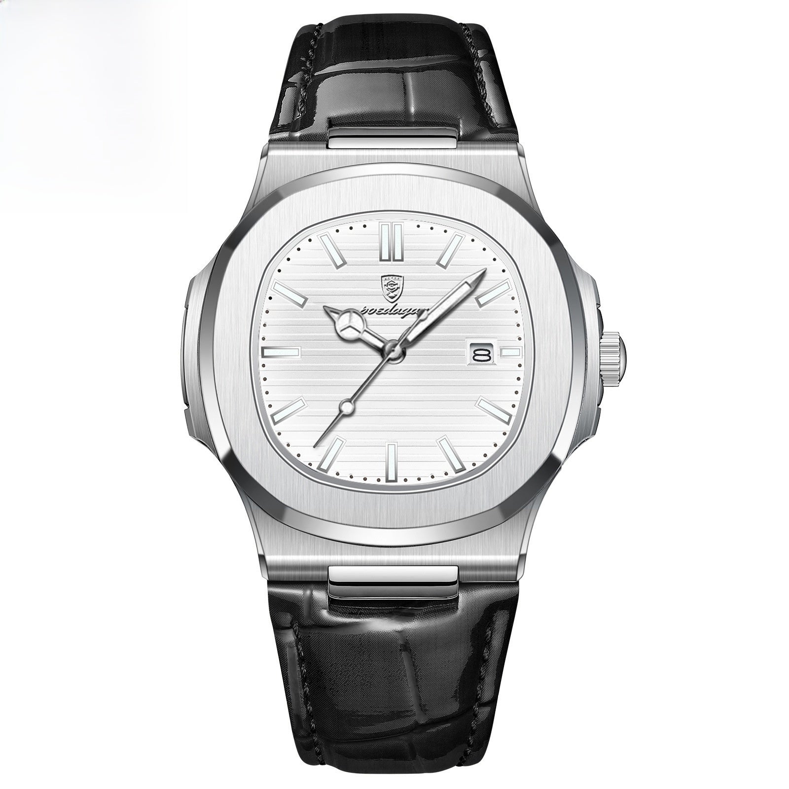Simple leather belt business Watch