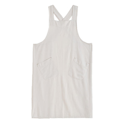 Simple Linen Apron for Kitchen and Cafe