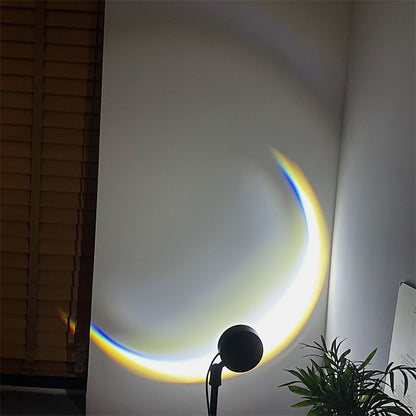 Simple moon projection lamp