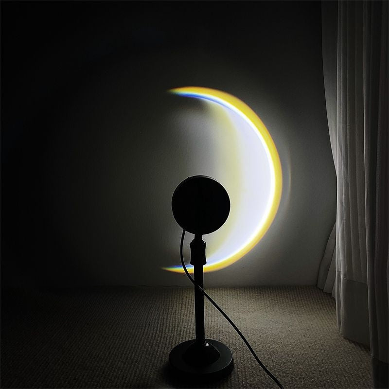 Simple moon projection lamp