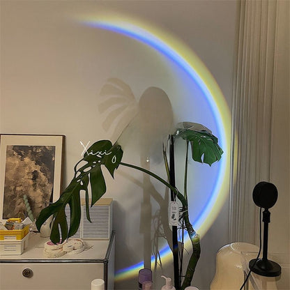 Simple moon projection lamp