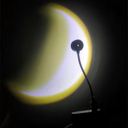 Simple moon projection lamp
