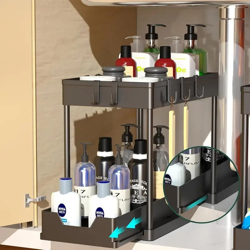 Simple pull-out storage rack