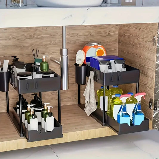 Simple pull-out storage rack