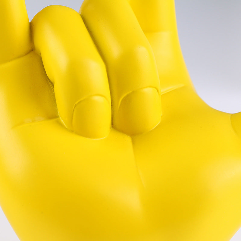 Simple resin gesture ornaments