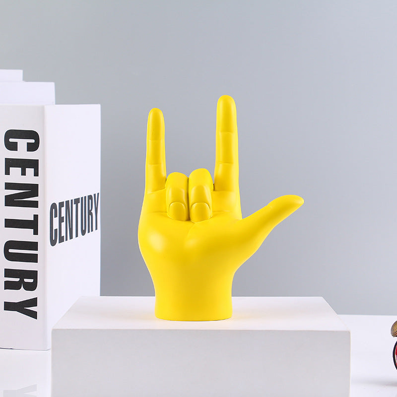Simple resin gesture ornaments